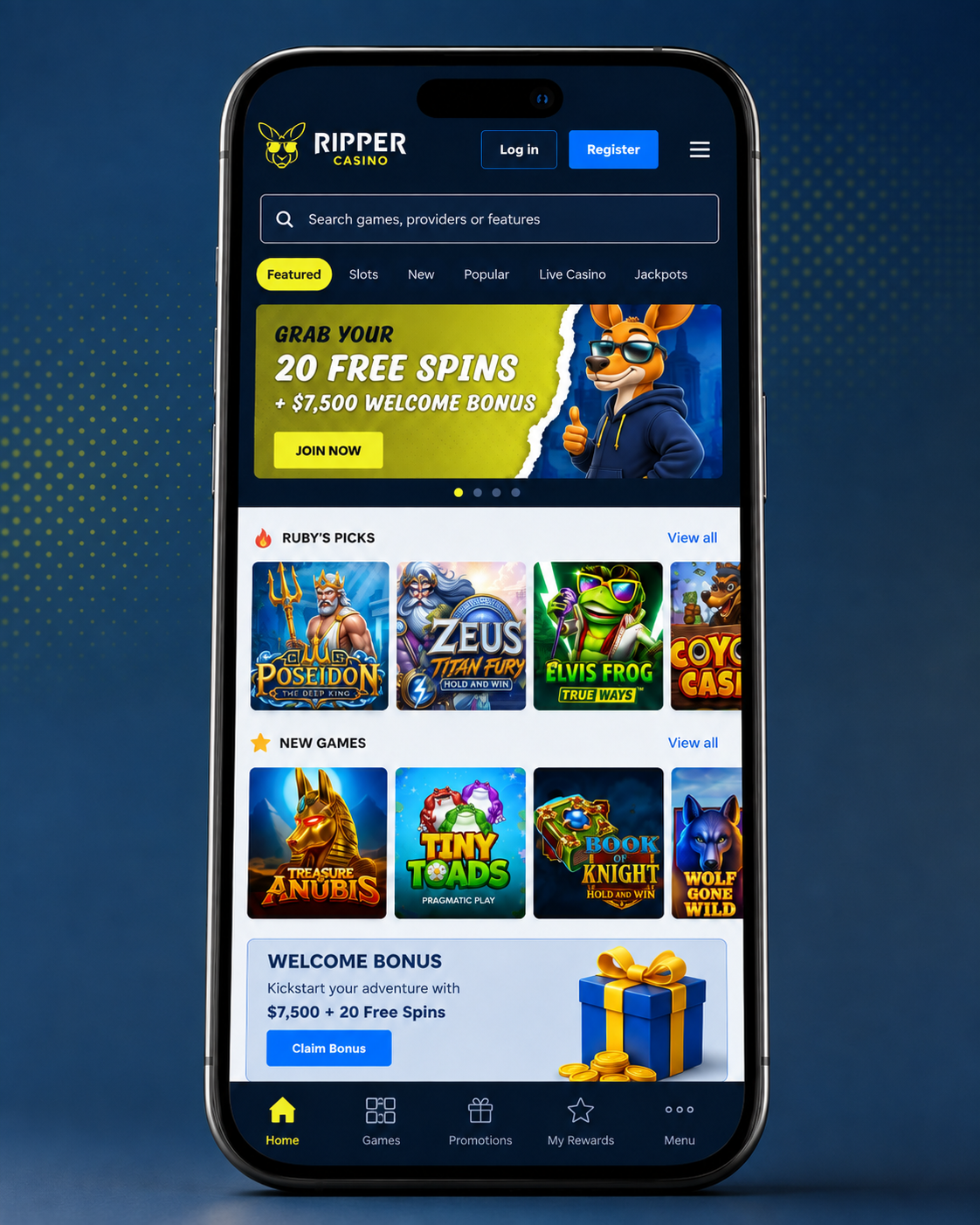 Ripper Casino mobile app