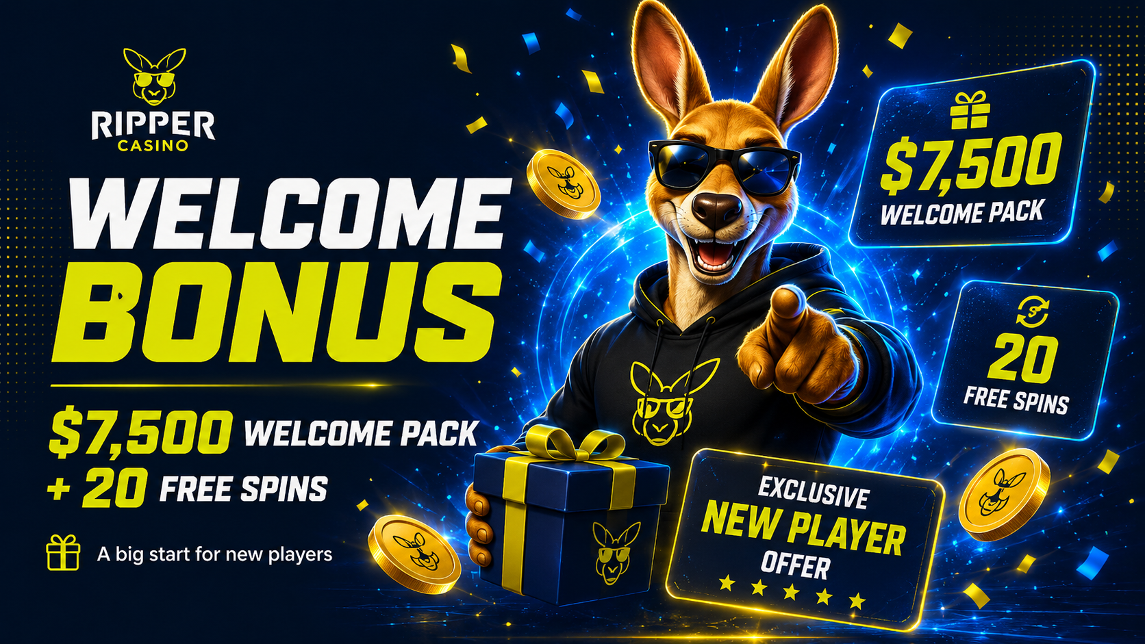 Ripper Casino welcome bonus offer