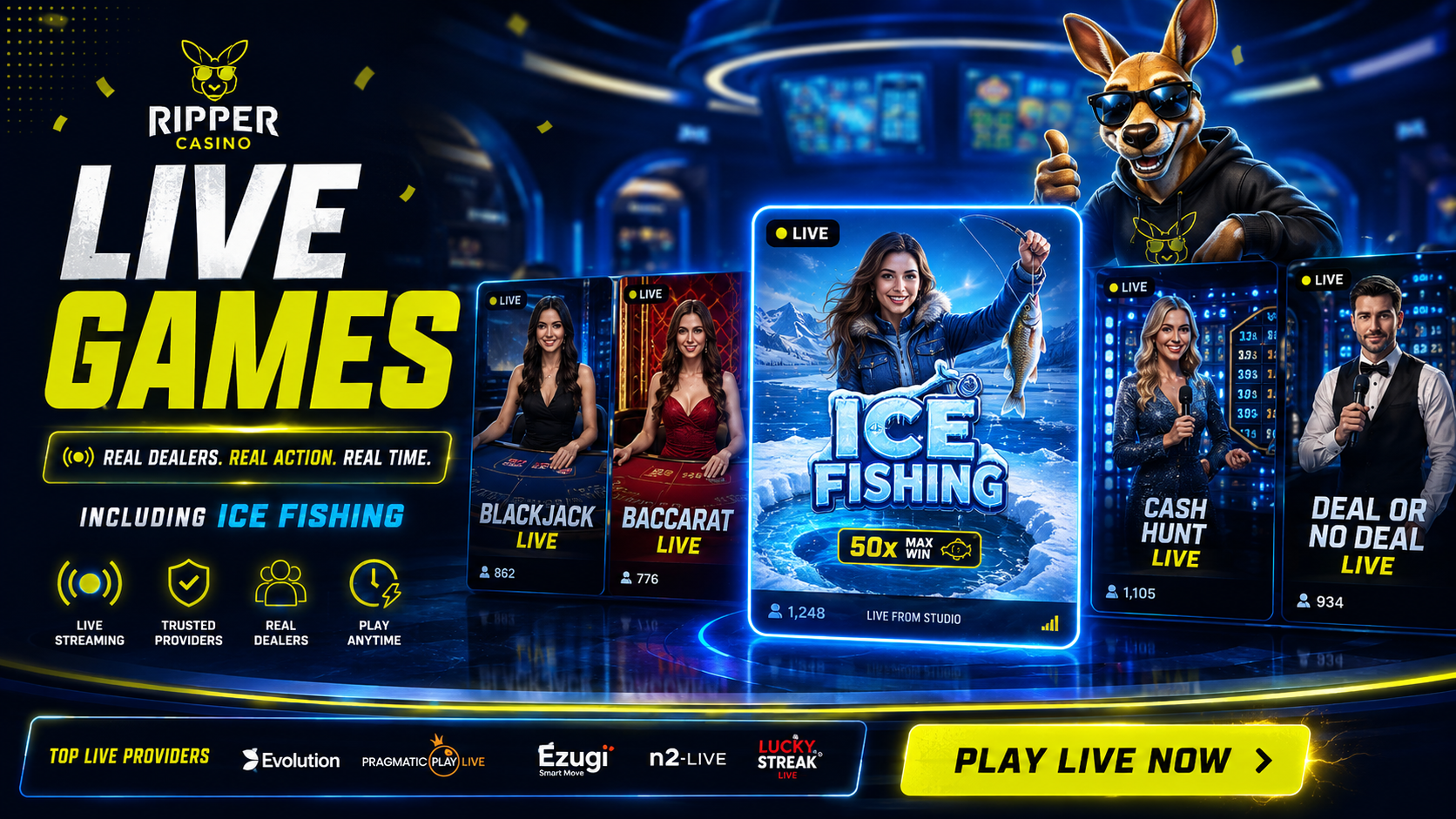 Ripper Casino live dealer games