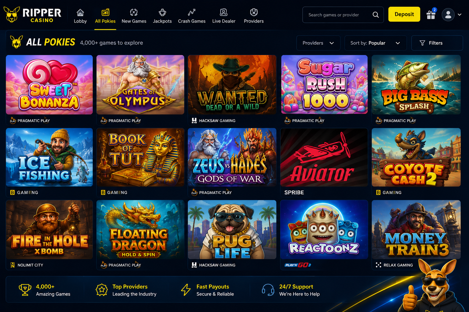Ripper Casino slot games